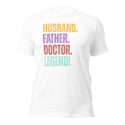 Funny Dad Doctor T-Shirt Husband Legend Gift Tee - Inken Image