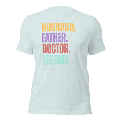 Funny Dad Doctor T-Shirt Husband Legend Gift Tee - Inken Image
