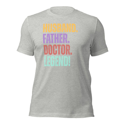 Funny Dad Doctor T-Shirt Husband Legend Gift Tee - Inken Image