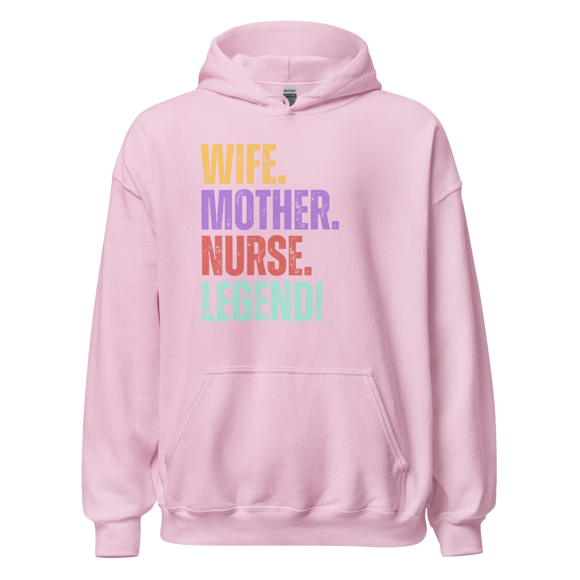 Funny Nurse Mom Hoodie RN Wife Legend Graphic Gift Sweatshirt Gift - Inken Image