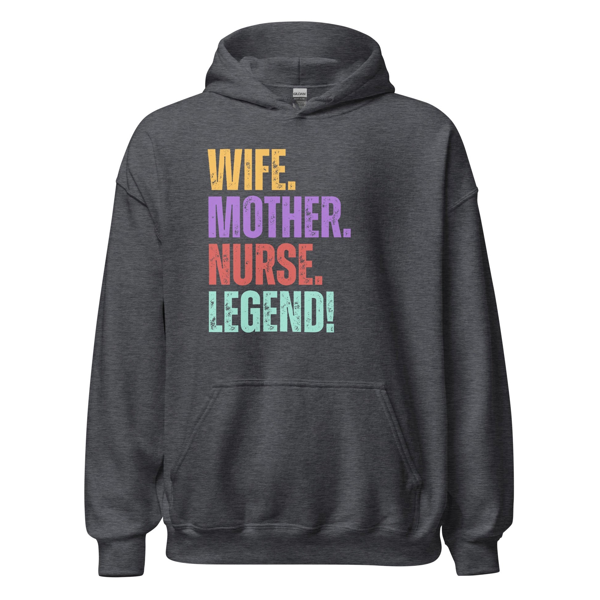 Funny Nurse Mom Hoodie RN Wife Legend Graphic Gift Sweatshirt Gift - Inken Image