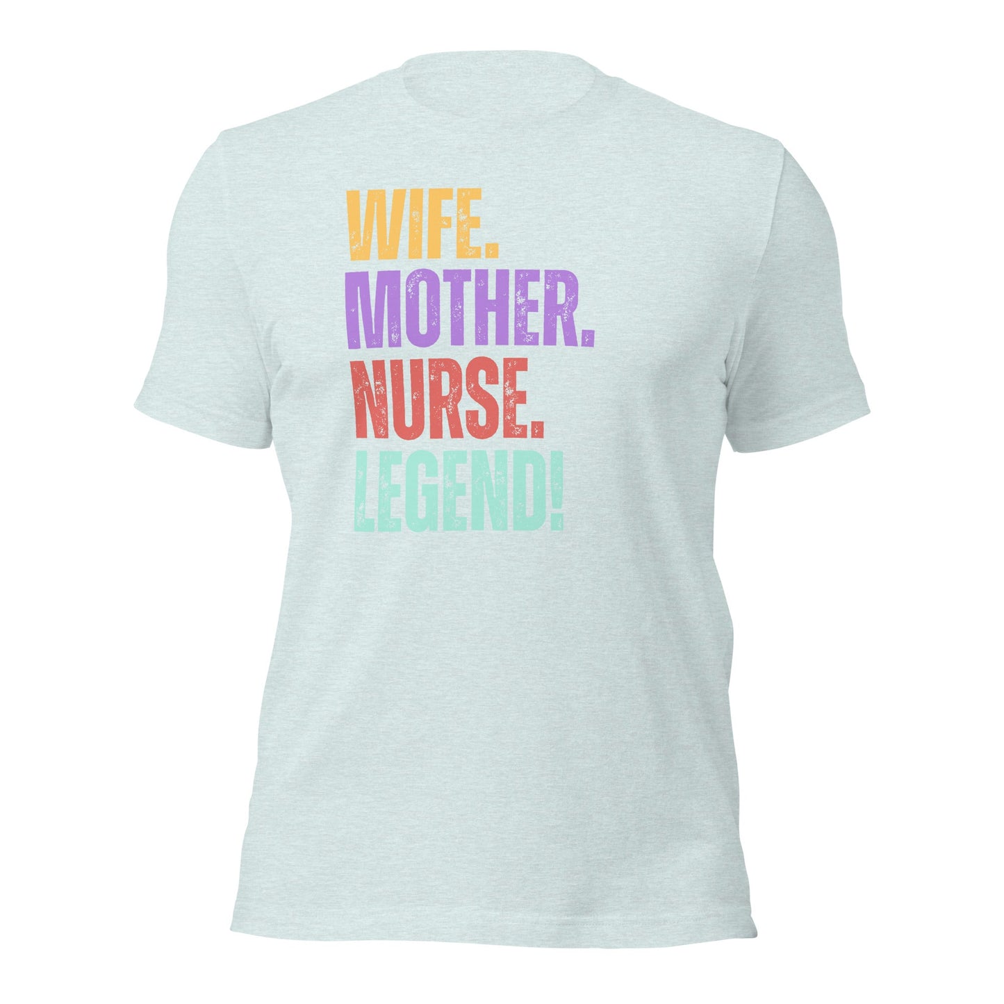 Funny Nurse Mom Shirt RN Wife Legend Graphic Gift Tee Gift - Inken Image
