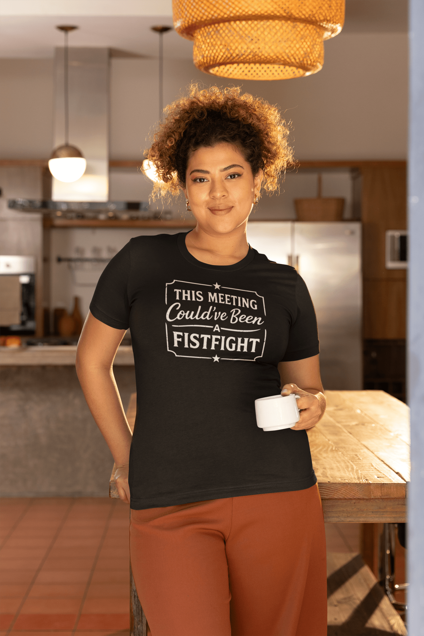 Funny Office T-Shirt This Meeting Could’ve Been A Fistfight - Inken Image