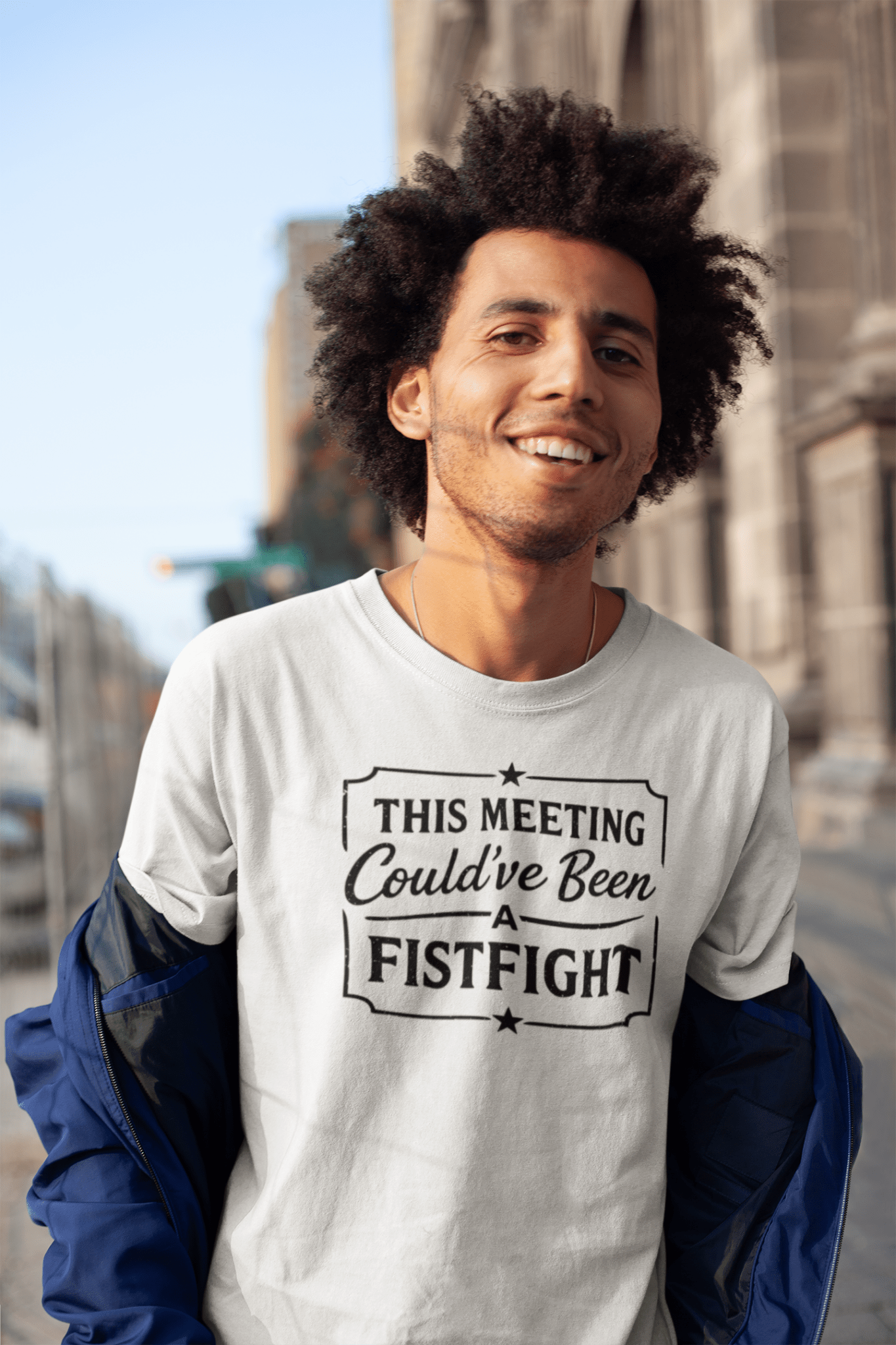 Funny Office T-Shirt This Meeting Could’ve Been A Fistfight - Inken Image