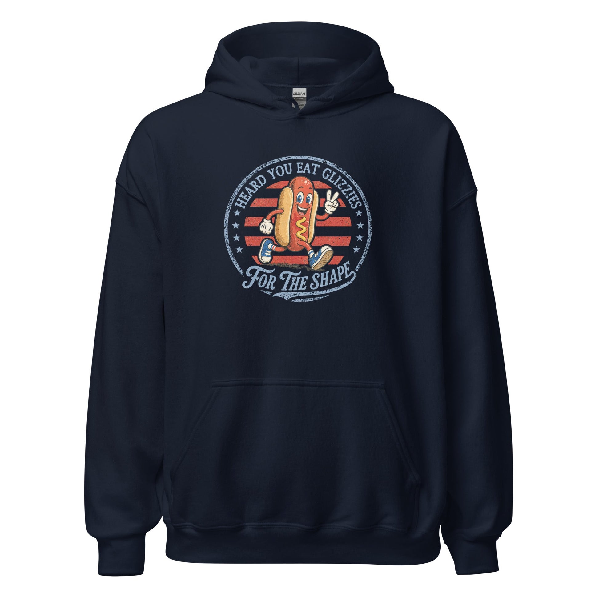 Glizzies For the Shape Hoodie Funny 4th of July BBQ Sweatshirt - Inken Image