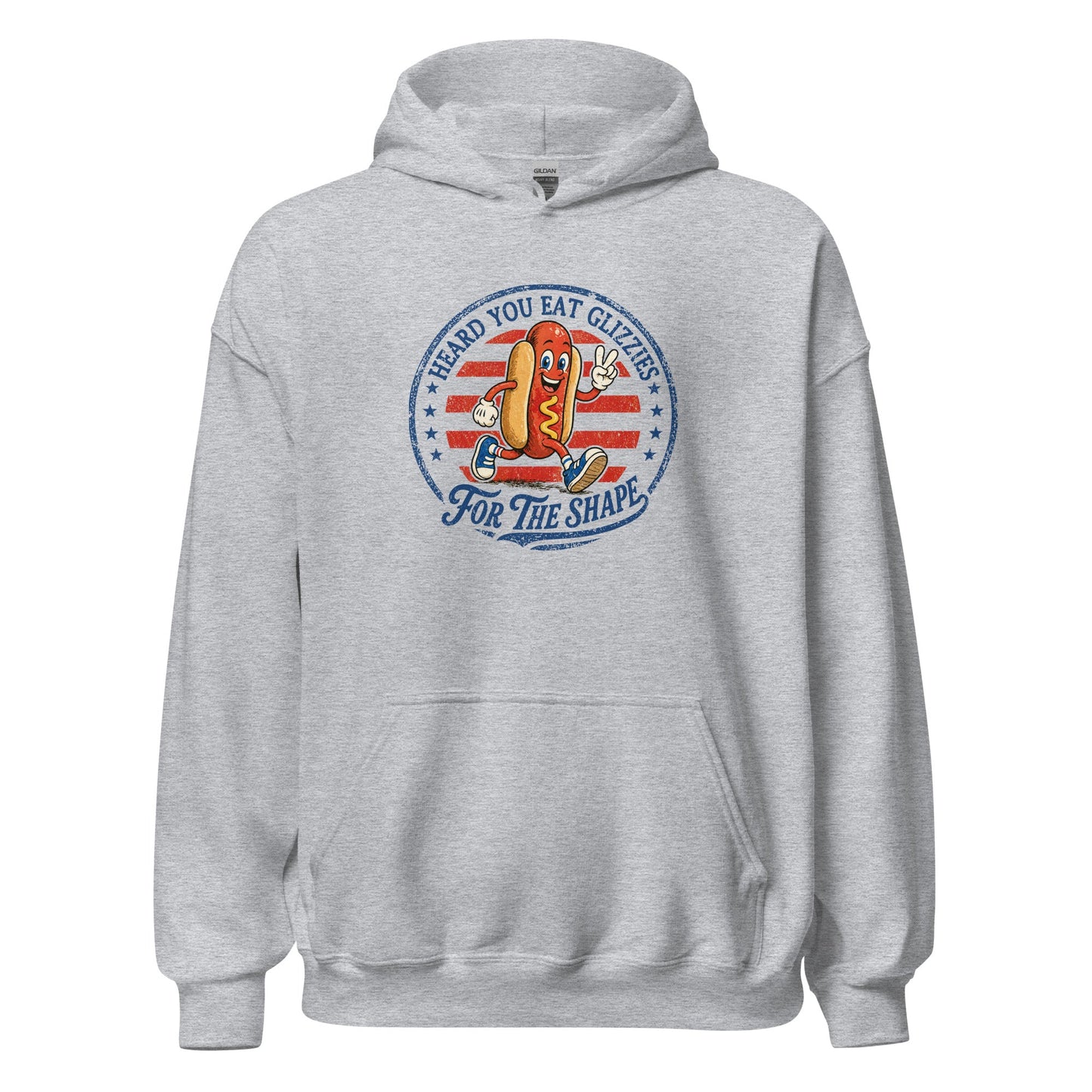 Glizzies For the Shape Hoodie Funny 4th of July BBQ Sweatshirt - Inken Image