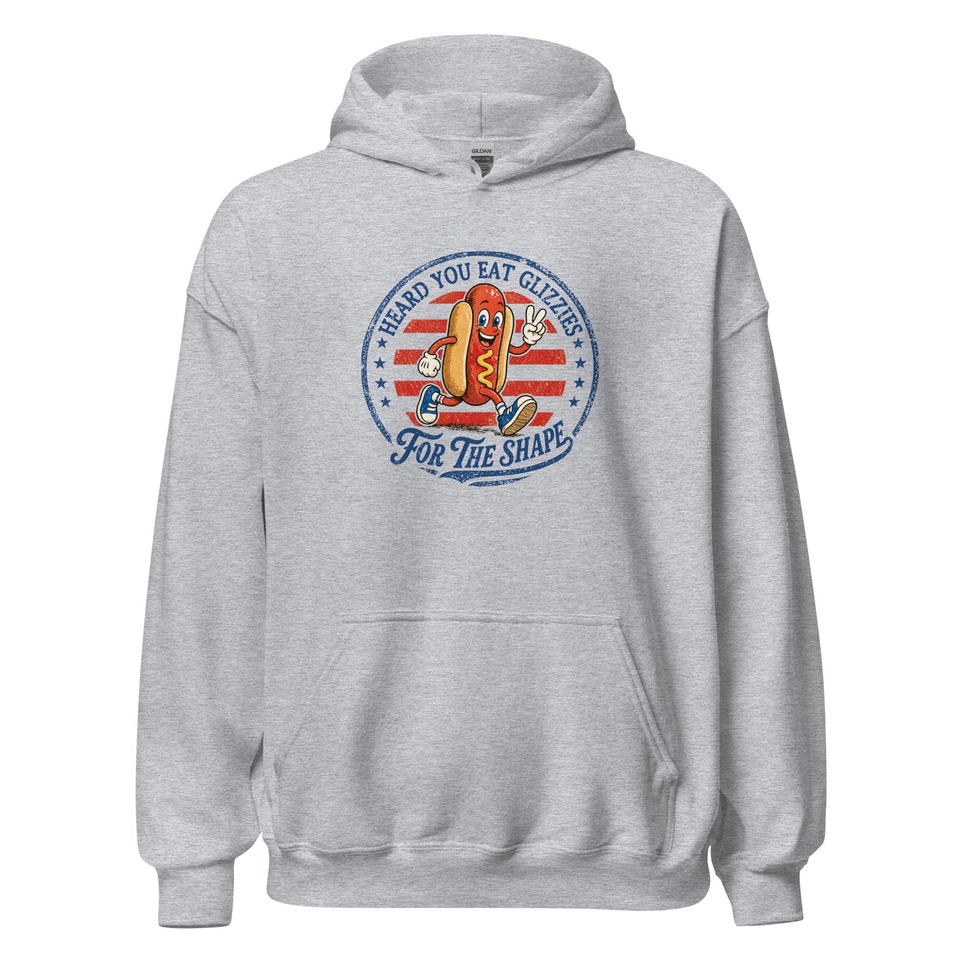 Glizzies For the Shape Hoodie Funny 4th of July BBQ Sweatshirt - Inken Image