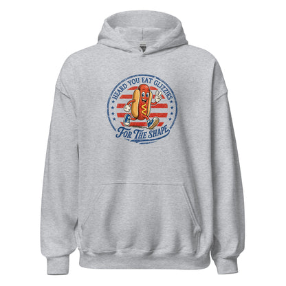 Glizzies For the Shape Hoodie Funny 4th of July BBQ Sweatshirt - Inken Image