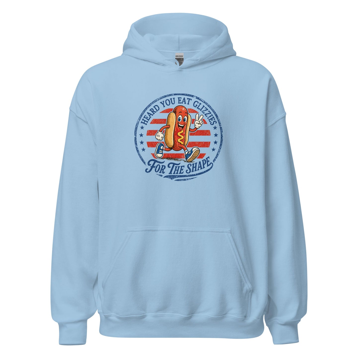 Glizzies For the Shape Hoodie Funny 4th of July BBQ Sweatshirt - Inken Image