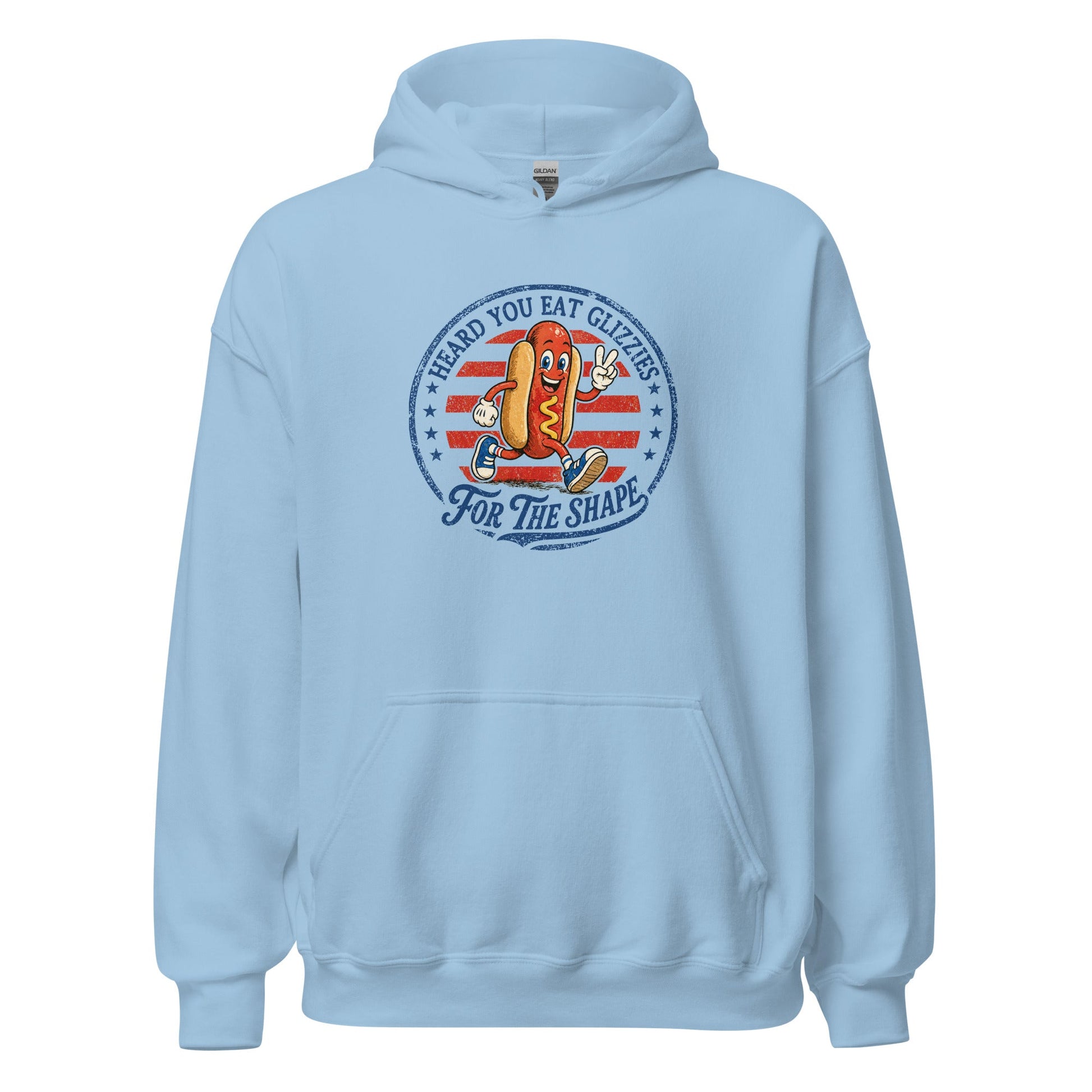 Glizzies For the Shape Hoodie Funny 4th of July BBQ Sweatshirt - Inken Image