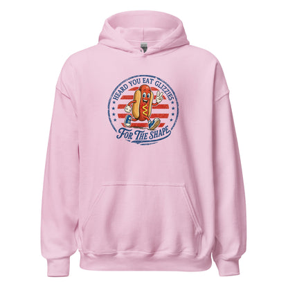 Glizzies For the Shape Hoodie Funny 4th of July BBQ Sweatshirt - Inken Image