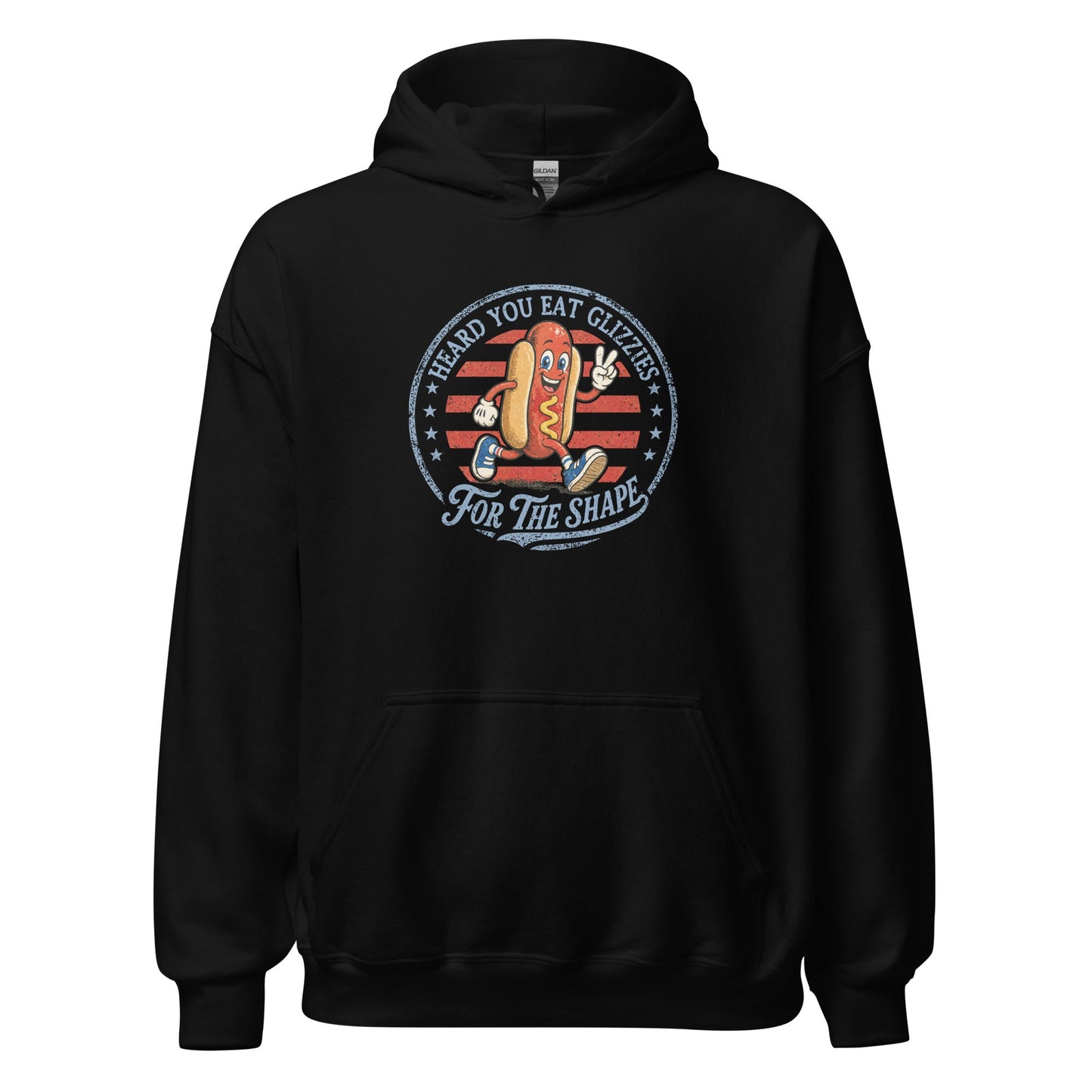 Glizzies For the Shape Hoodie Funny 4th of July BBQ Sweatshirt - Inken Image