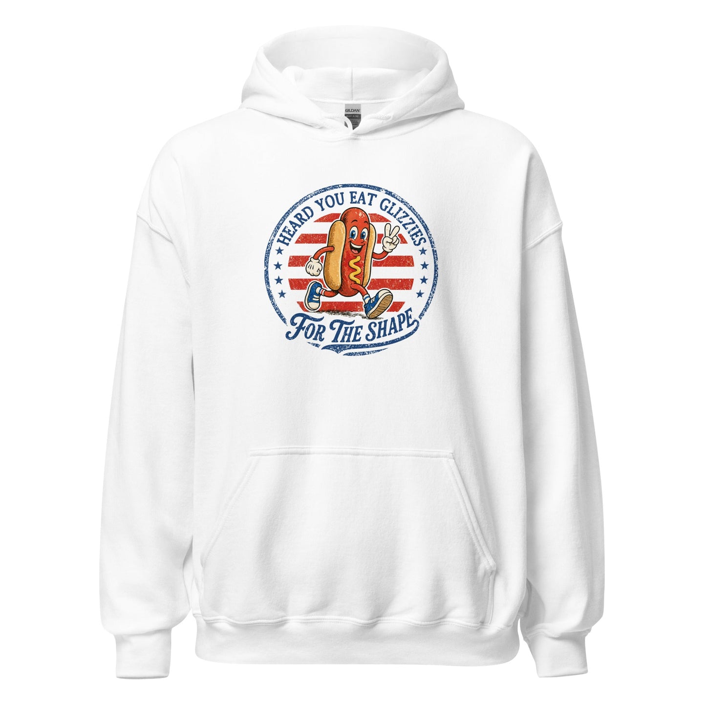 Glizzies For the Shape Hoodie Funny 4th of July BBQ Sweatshirt - Inken Image