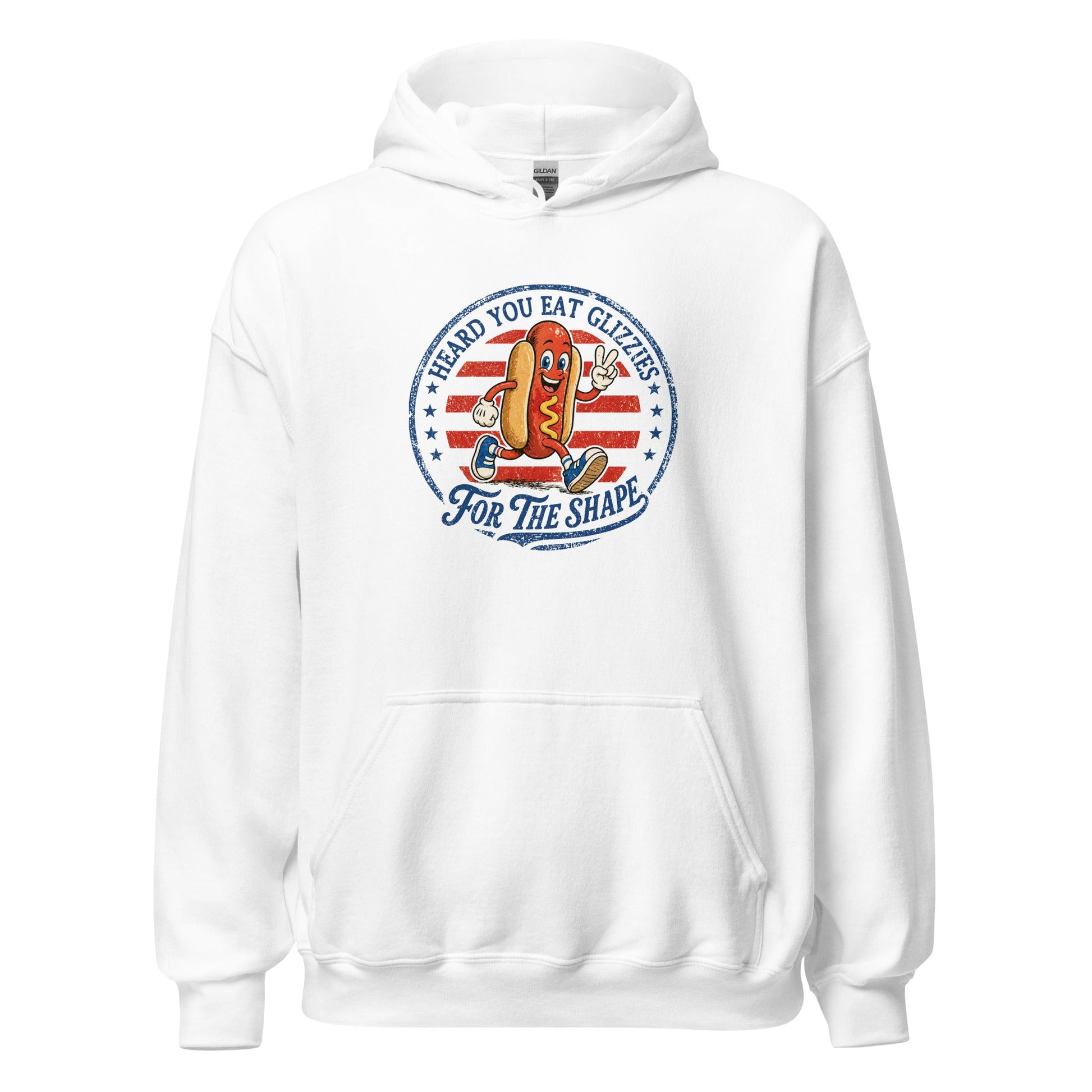 Glizzies For the Shape Hoodie Funny 4th of July BBQ Sweatshirt - Inken Image