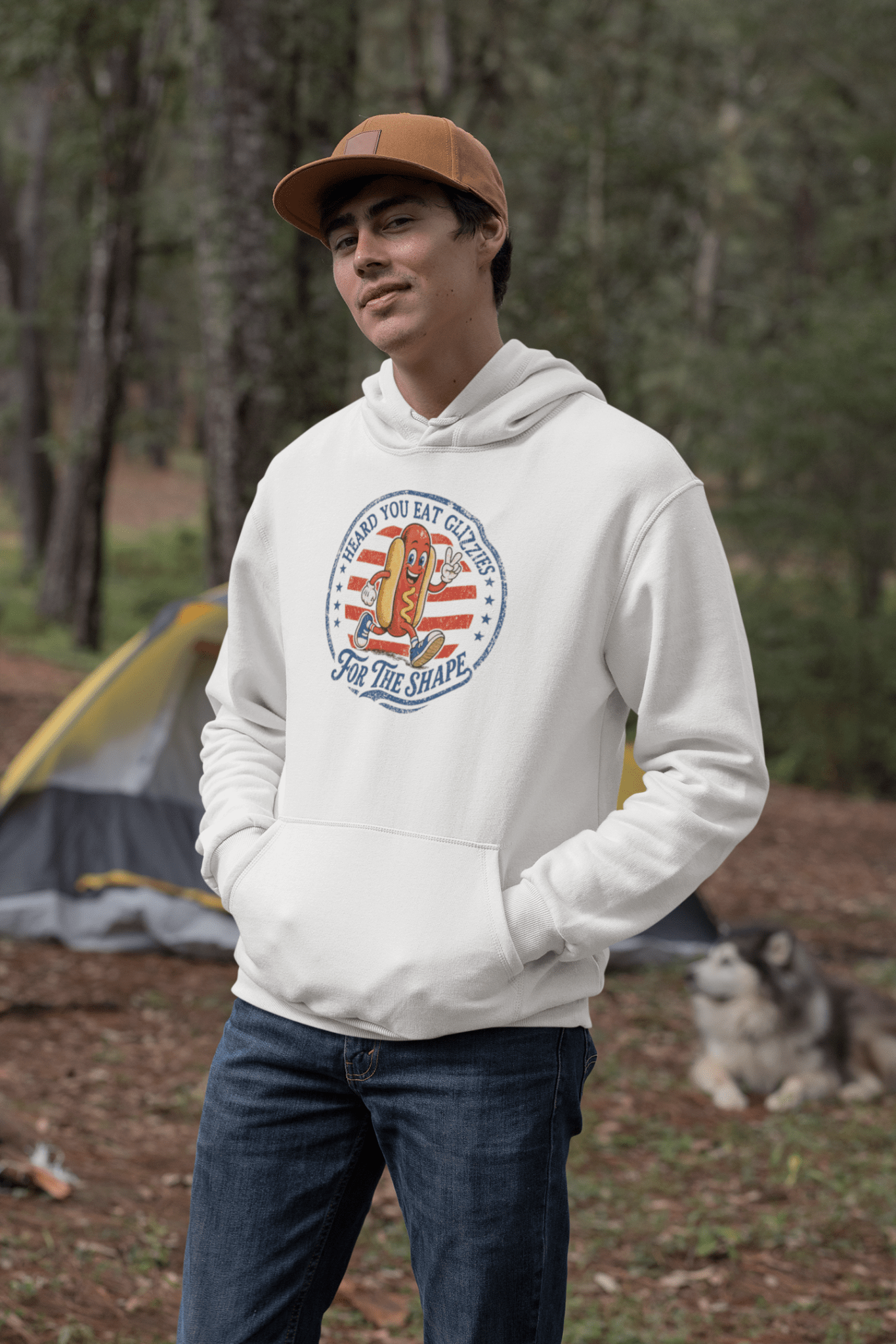 Glizzies For the Shape Hoodie Funny 4th of July BBQ Sweatshirt - Inken Image