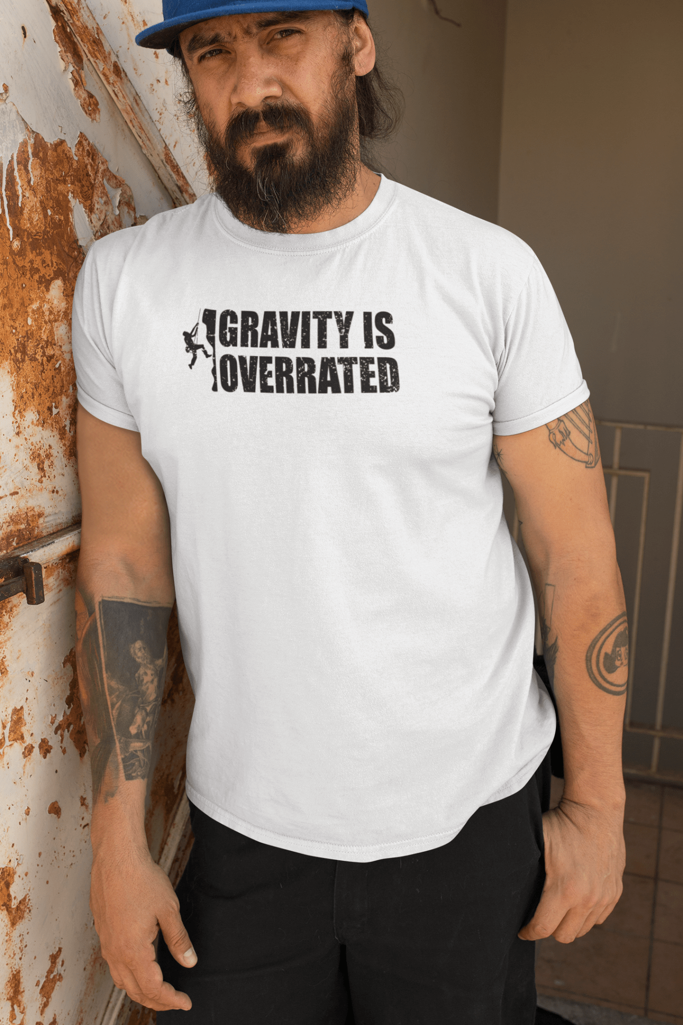 Gravity Is Overrated Climber T-Shirt - Inken Image