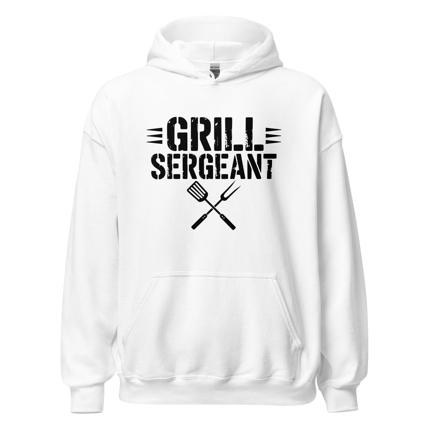 Grill Sergeant Funny BBQ Hoodie, Meat Lover Hoodie Outdoor Grill Master Hoodie - Inken Image