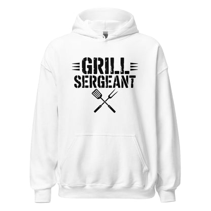 Grill Sergeant Funny BBQ Hoodie, Meat Lover Hoodie Outdoor Grill Master Hoodie - Inken Image