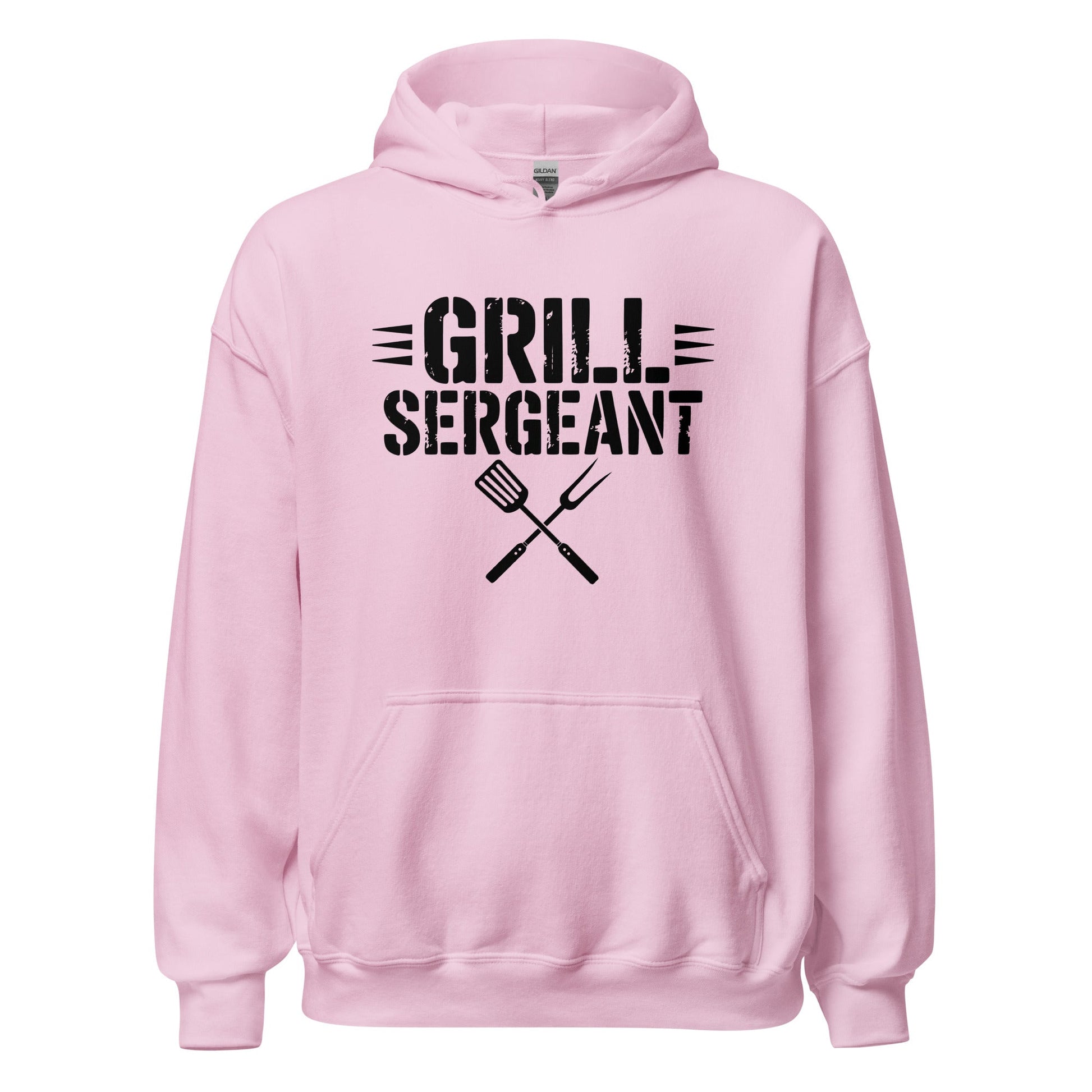Grill Sergeant Funny BBQ Hoodie, Meat Lover Hoodie Outdoor Grill Master Hoodie - Inken Image