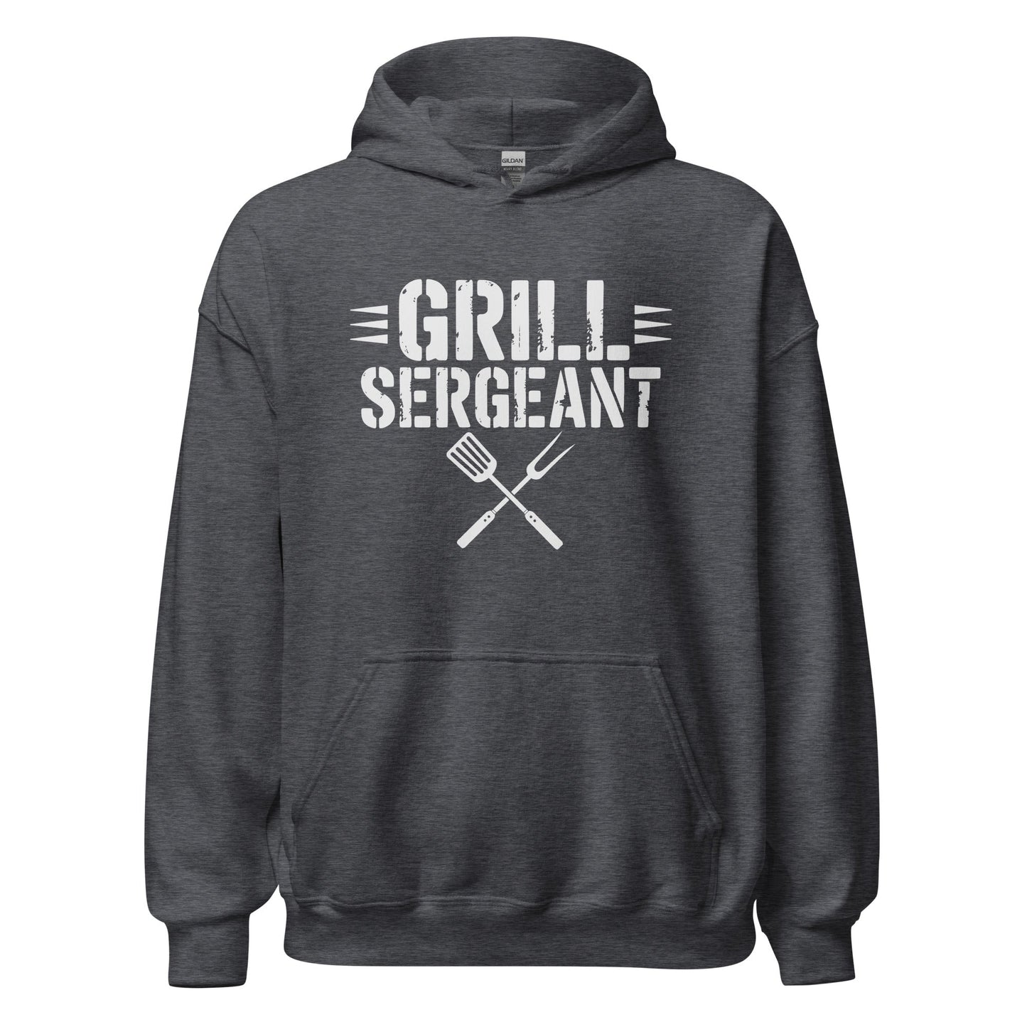 Grill Sergeant Funny BBQ Hoodie, Meat Lover Hoodie Outdoor Grill Master Hoodie - Inken Image