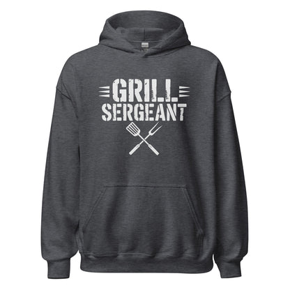 Grill Sergeant Funny BBQ Hoodie, Meat Lover Hoodie Outdoor Grill Master Hoodie - Inken Image