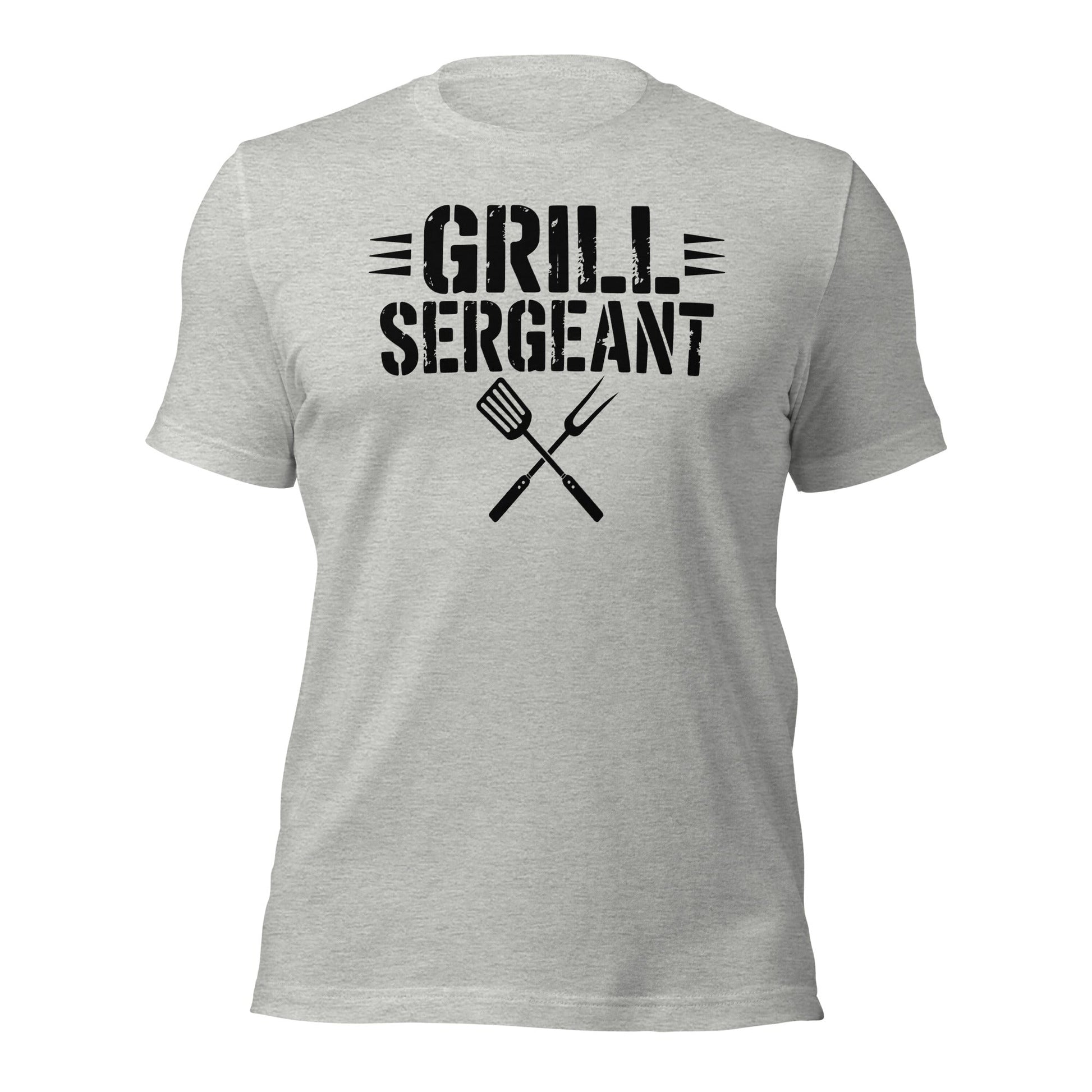 Grill Sergeant Funny BBQ Shirt, Meat Lover Tee Outdoor Grill Master T-shirt - Inken Image