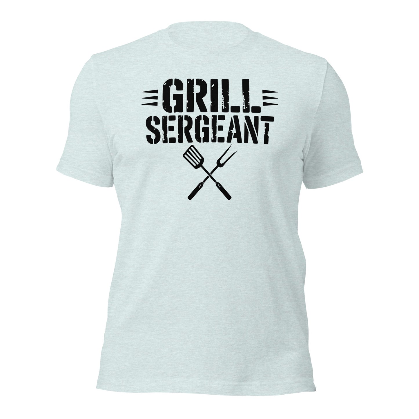 Grill Sergeant Funny BBQ Shirt, Meat Lover Tee Outdoor Grill Master T-shirt - Inken Image