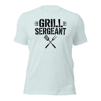 Grill Sergeant Funny BBQ Shirt, Meat Lover Tee Outdoor Grill Master T-shirt - Inken Image