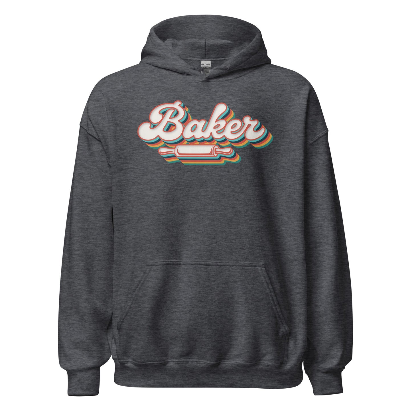 Groovy Baker Hoodie Funny Retro Baking Sweatshirt - Inken Image