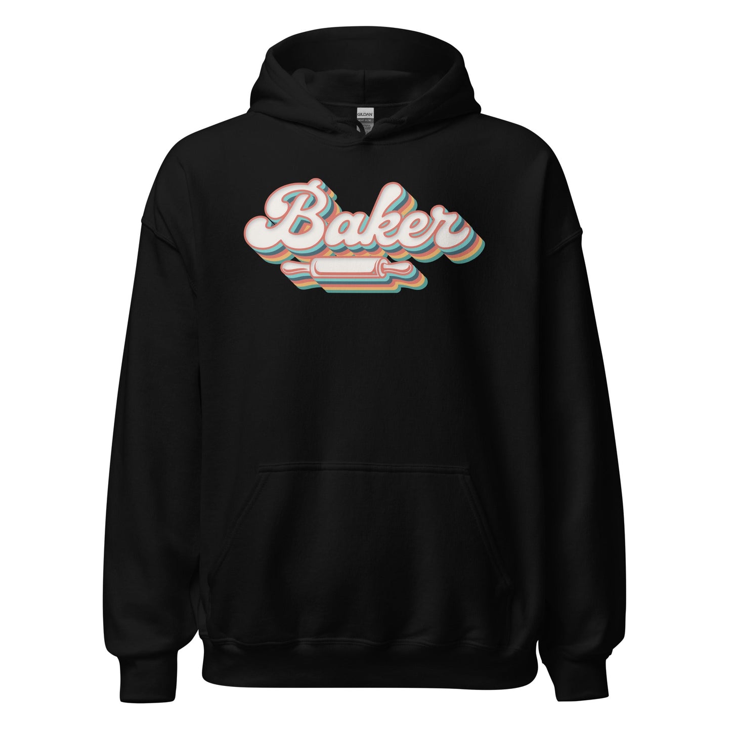 Groovy Baker Hoodie Funny Retro Baking Sweatshirt - Inken Image