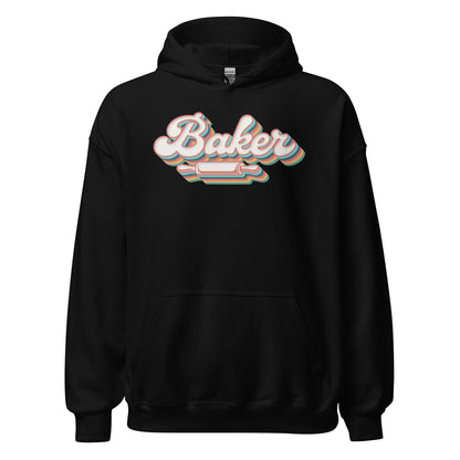 Groovy Baker Hoodie Funny Retro Baking Sweatshirt - Inken Image