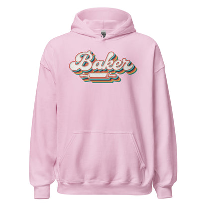 Groovy Baker Hoodie Funny Retro Baking Sweatshirt - Inken Image