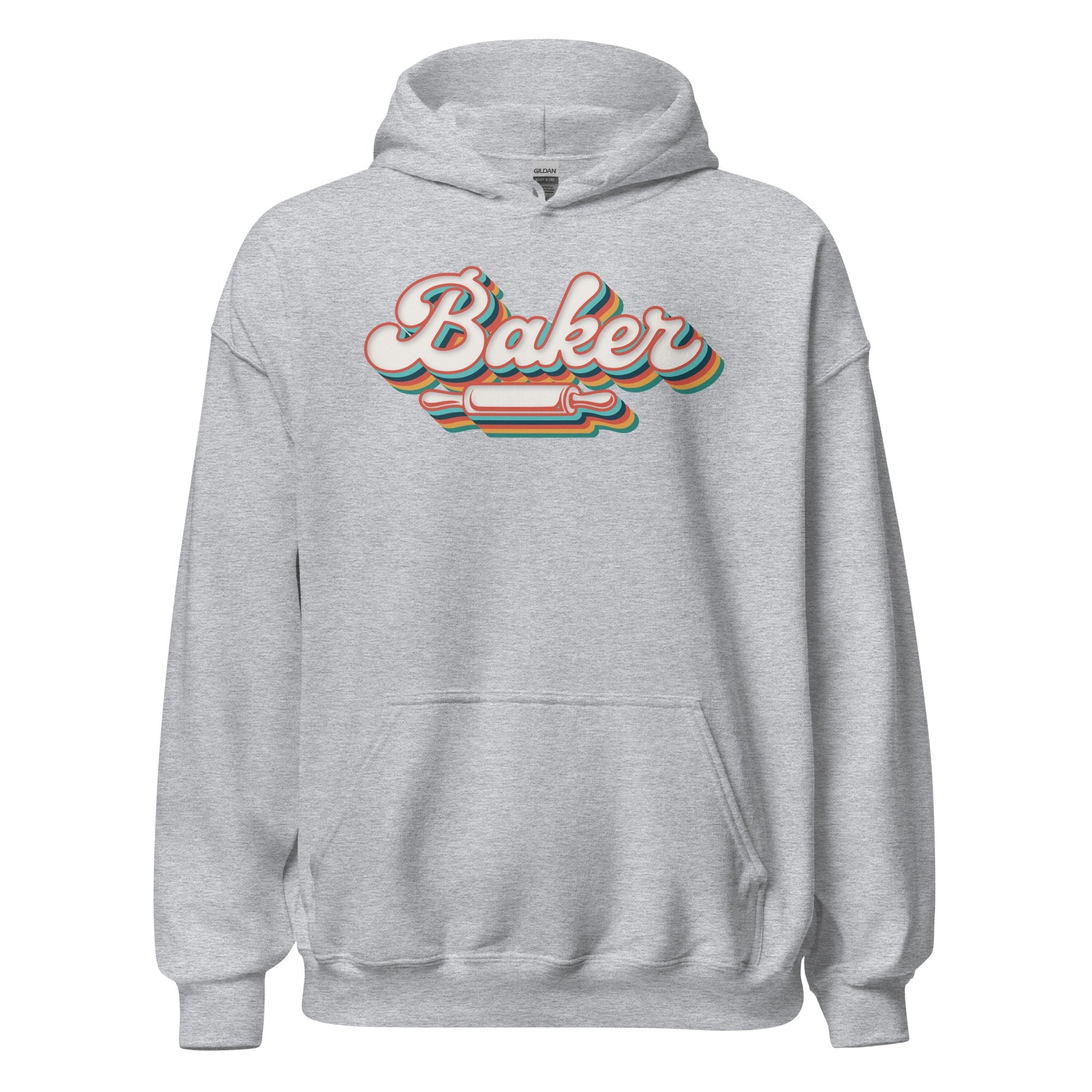 Groovy Baker Hoodie Funny Retro Baking Sweatshirt - Inken Image
