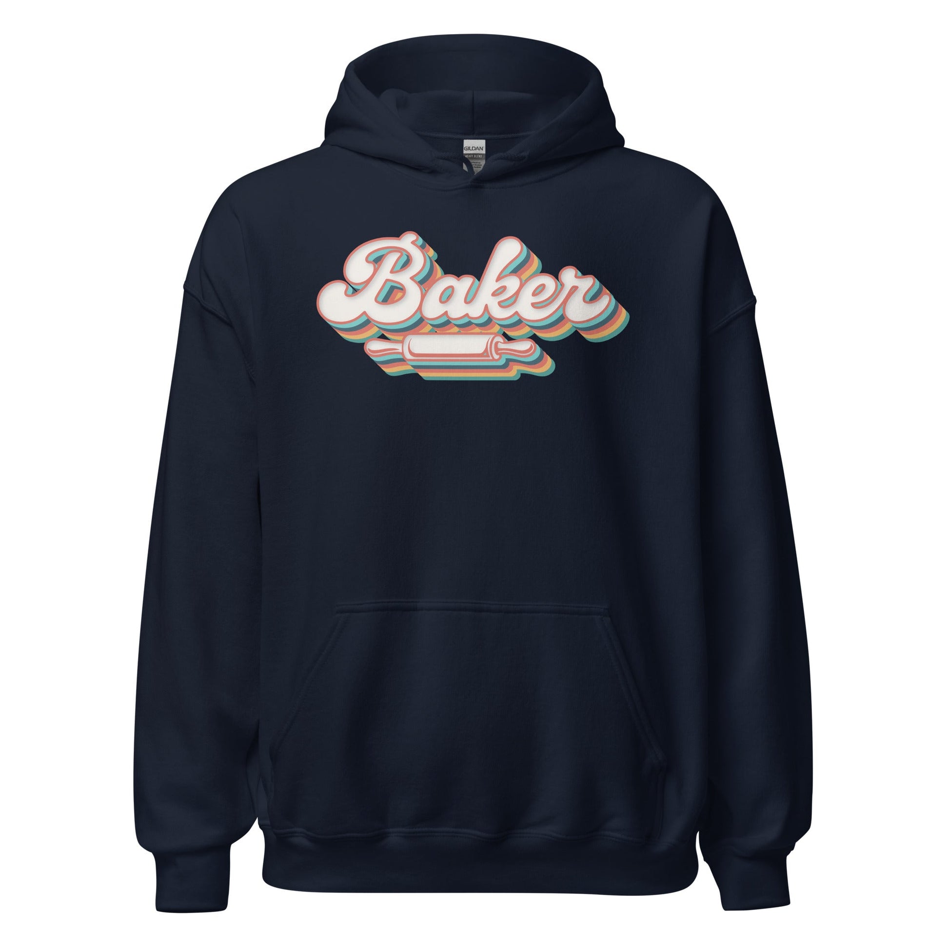 Groovy Baker Hoodie Funny Retro Baking Sweatshirt - Inken Image