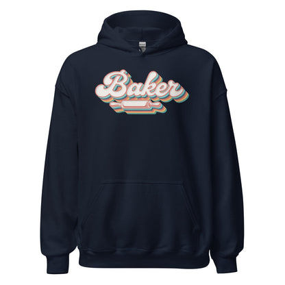 Groovy Baker Hoodie Funny Retro Baking Sweatshirt - Inken Image