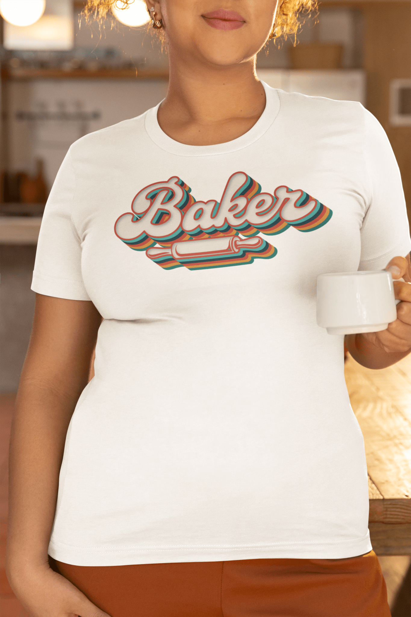 Groovy Baker Shirt Funny Retro Baking Tee - Inken Image