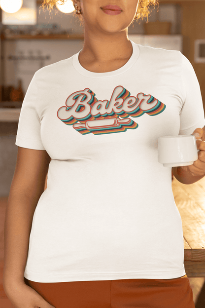 Groovy Baker Shirt Funny Retro Baking Tee - Inken Image