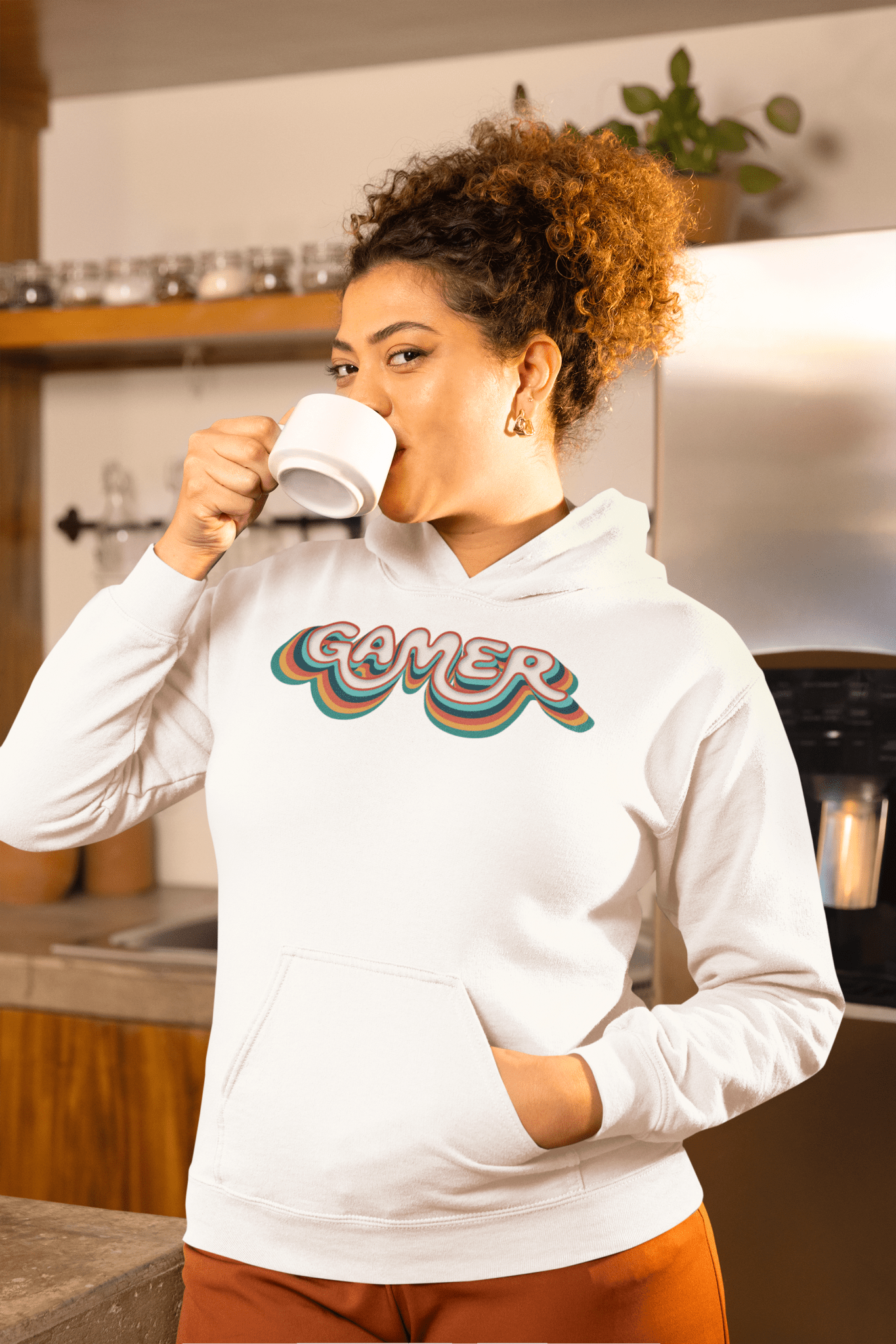 Groovy Gamer Hoodie Vintage Video Game Sweatshirt - Inken Image