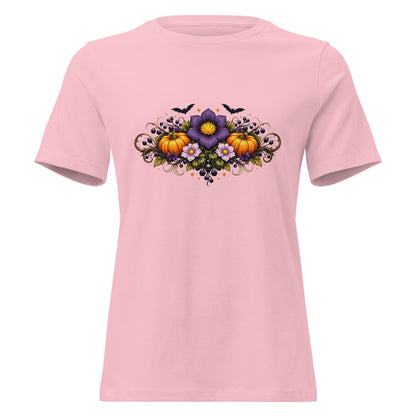 Halloween Nightshade Bouquet Tee Spooky Pumpkin Witchy Shirt - Inken Image