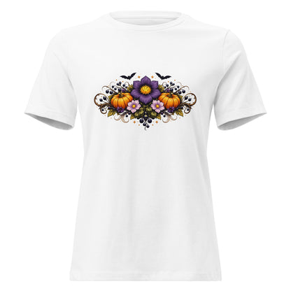 Halloween Nightshade Bouquet Tee Spooky Pumpkin Witchy Shirt - Inken Image