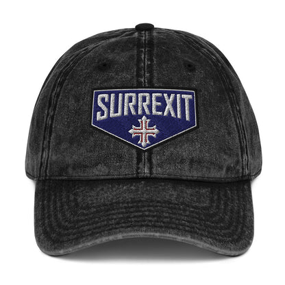 HE IS RISEN Shield Embroidered Cotton Twill Cap in Greek, Slavonic, or Latin - Inken Image