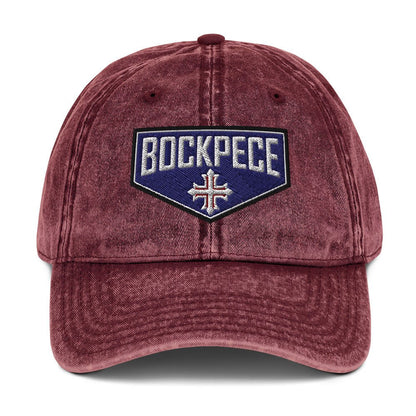 HE IS RISEN Shield Embroidered Cotton Twill Cap in Greek, Slavonic, or Latin - Inken Image