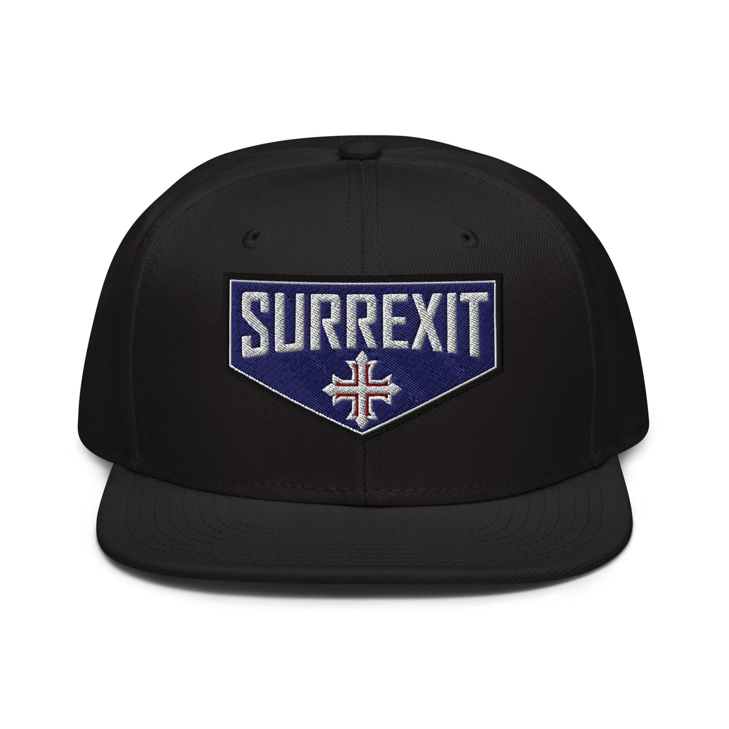 HE IS RISEN Shield Embroidered Snapback in Greek, Slavonic, or Latin - Inken Image