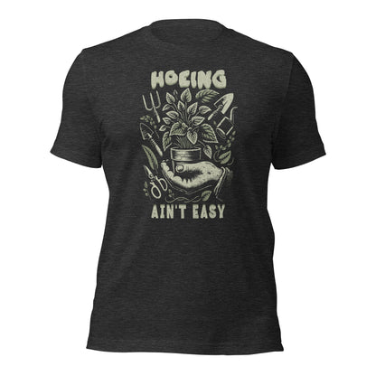 Hoeing Ain’t Easy Shirt Vintage Botanical Humor Tee - Inken Image