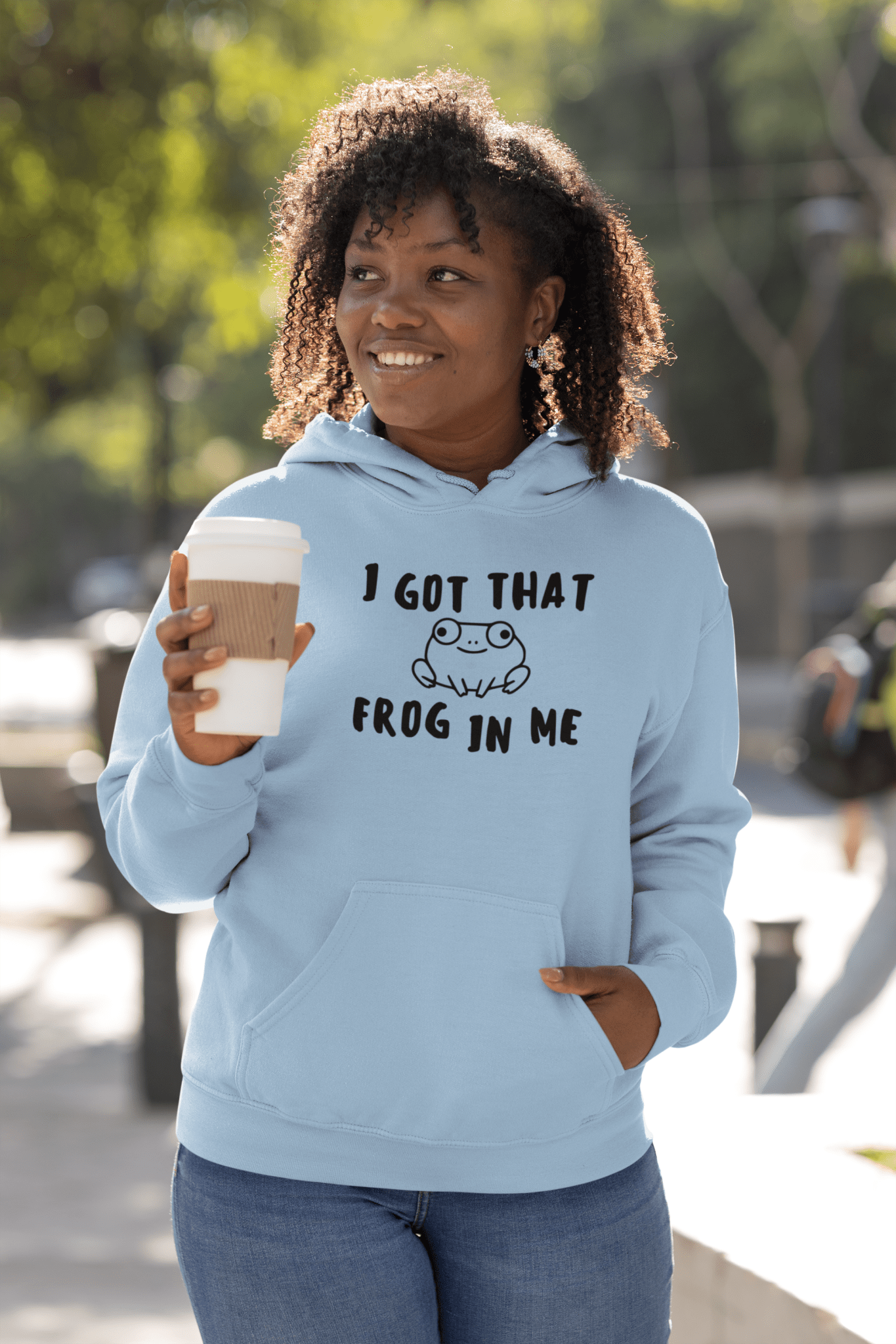I Got That Frog In Me Hoodie Funny Frog Meme Gift Sweatshirt - Inken Image
