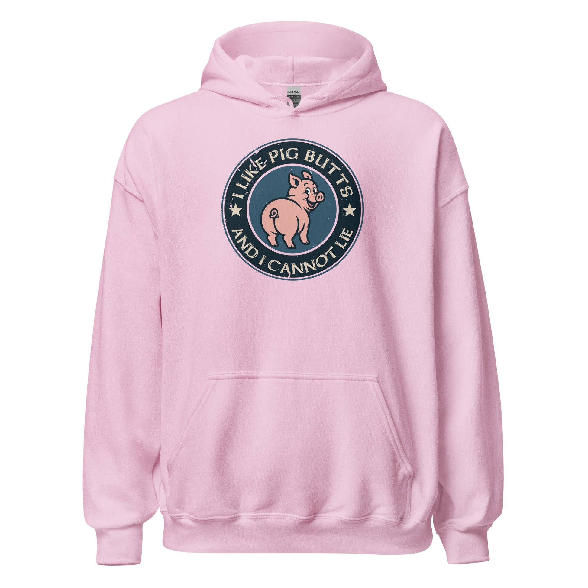 I Like Pig Butts And I Cannot Lie BBQ Emblem Hoodie - Inken Image
