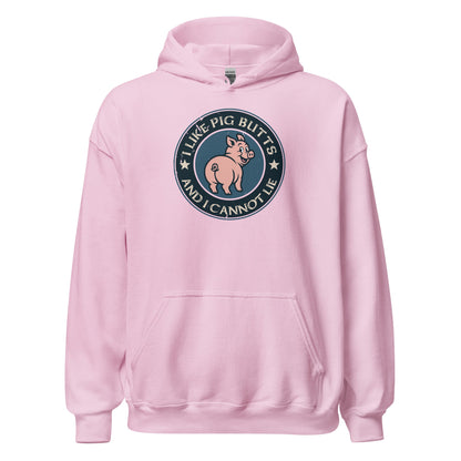 I Like Pig Butts And I Cannot Lie BBQ Emblem Hoodie - Inken Image