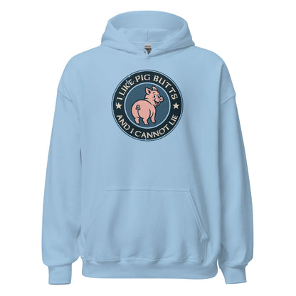 I Like Pig Butts And I Cannot Lie BBQ Emblem Hoodie - Inken Image