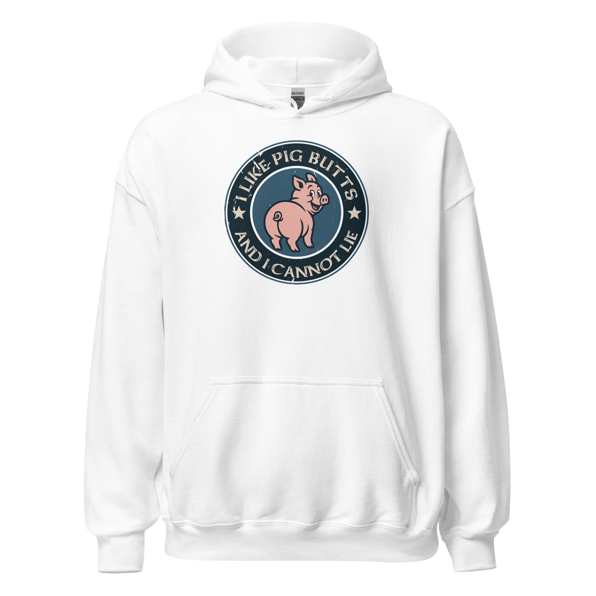 I Like Pig Butts And I Cannot Lie BBQ Emblem Hoodie - Inken Image