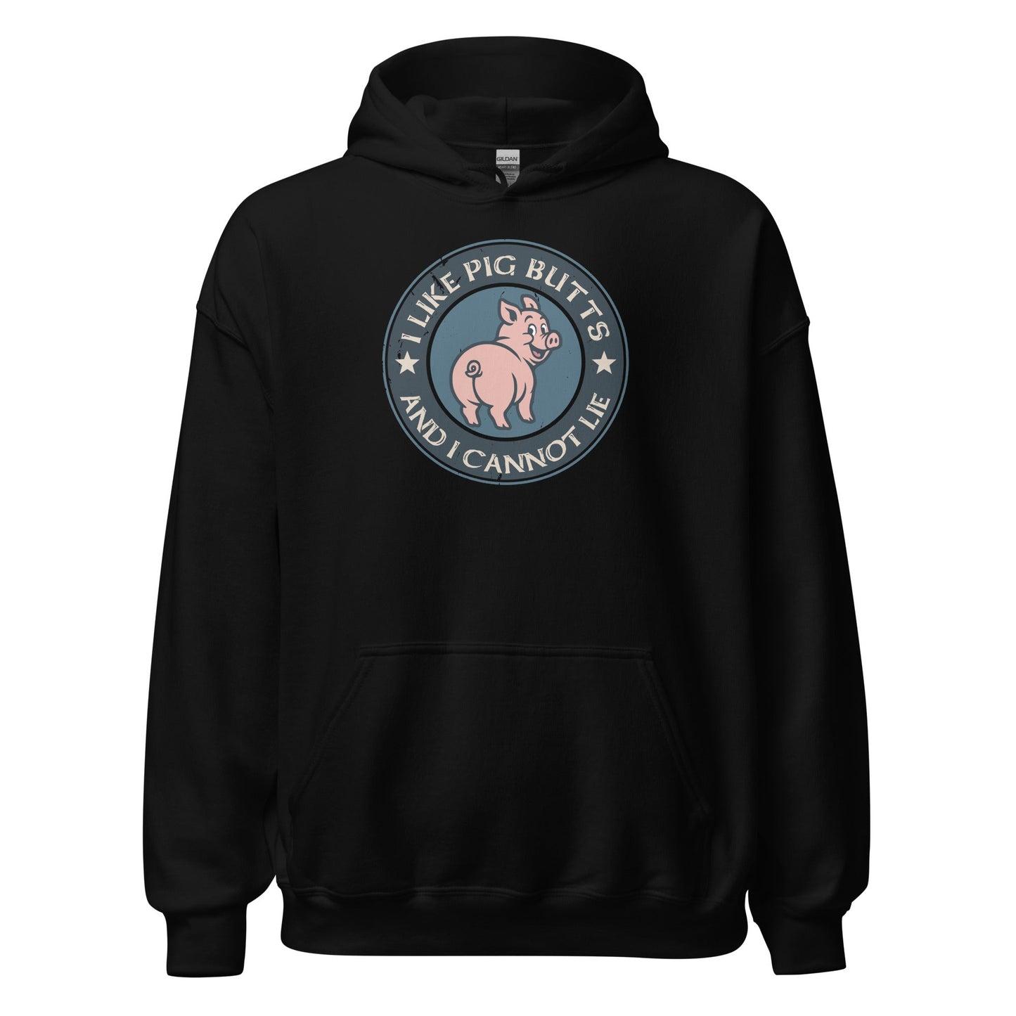 I Like Pig Butts And I Cannot Lie BBQ Emblem Hoodie - Inken Image